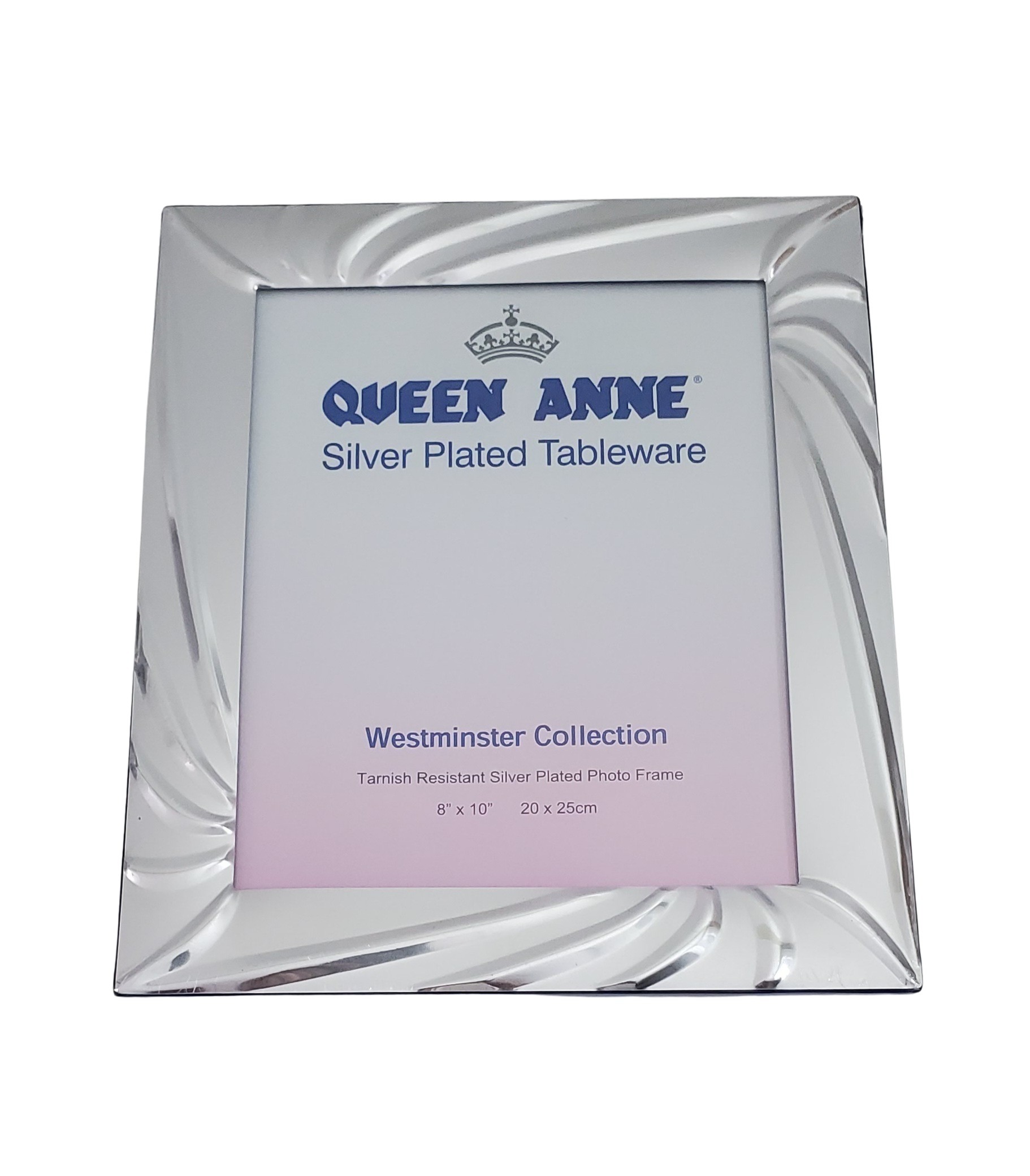 8" x 10" Silver Plated English Photo Frame Westminster Collection (Non Tarnish)