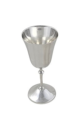 Plain Goblet 6.75" h Silver Plated